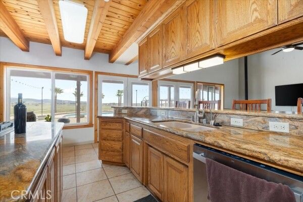 Interior, Kitchen, Stainless Steel Appliances, Wooden Beams, Wooden Ceilings