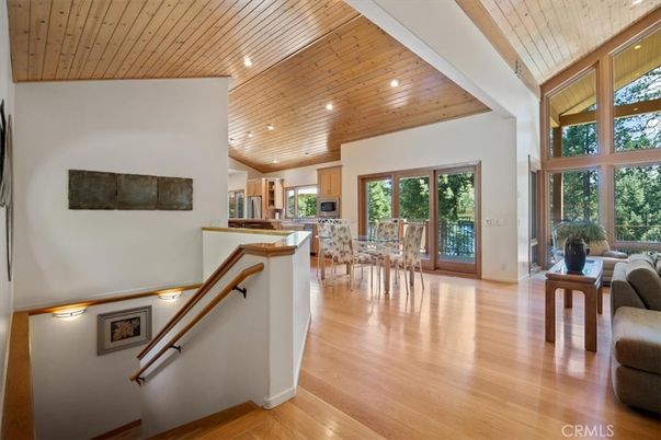 Dining room, Interior, Kitchen, Recessed Lighting, Wooden Ceilings, Wood Texture Flooring