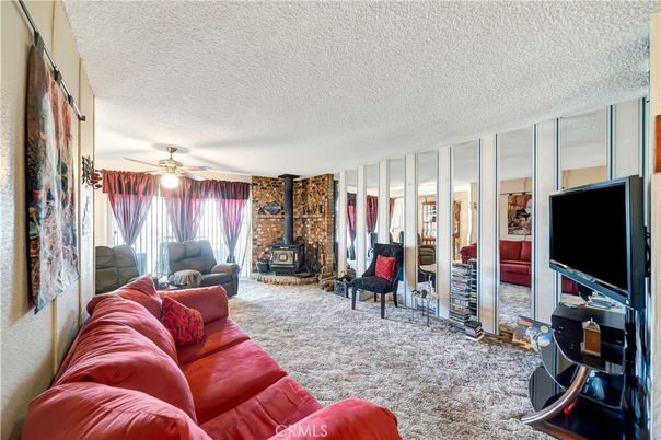 Fireplace, Interior, Living room, Stone Walls