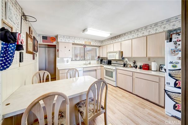 Interior, Kitchen, Wood Texture Flooring