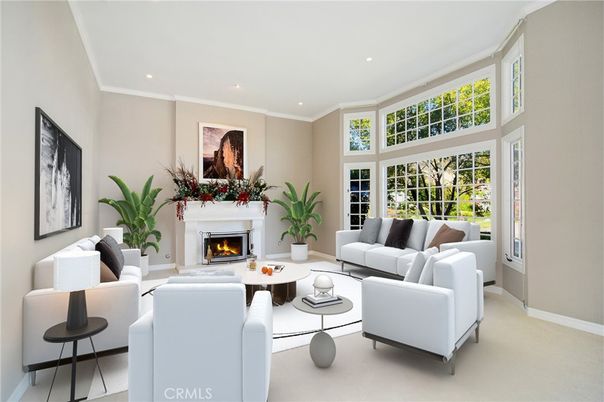 Fireplace, Interior, Living room, Recessed Lighting