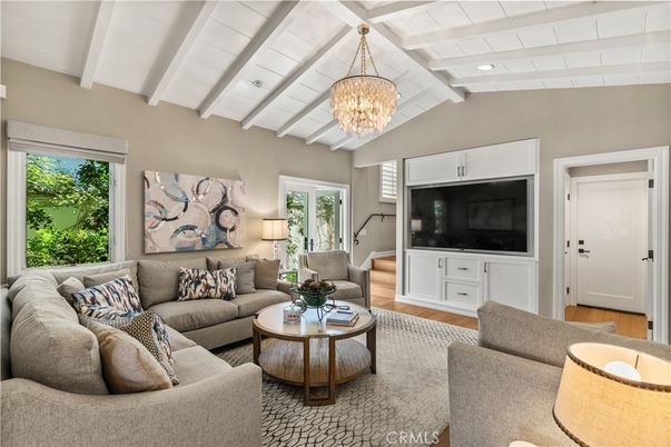 Chandelier, Interior, Living room, Recessed Lighting, Wood Texture Flooring