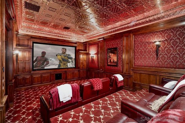 Home Theatre Room, Interior, Projection Screen, Theatre Room