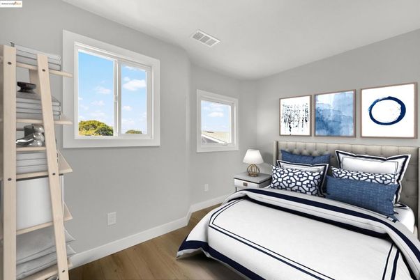 Bedroom, Interior, Wood Texture Flooring