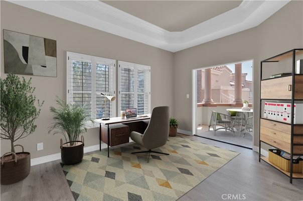 Home Office, Interior, Wood Texture Flooring