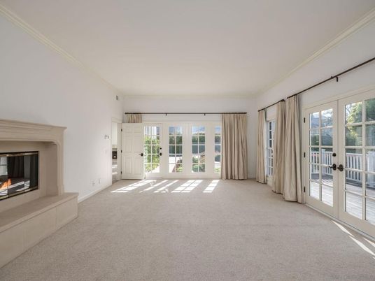 Empty room, Fireplace, Interior