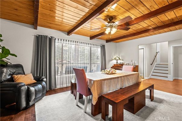 Dining room, Interior, Wooden Beams, Wooden Ceilings, Wood Texture Flooring