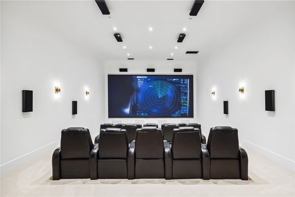Home Theatre Room, Interior, Recessed Lighting, Theatre Room