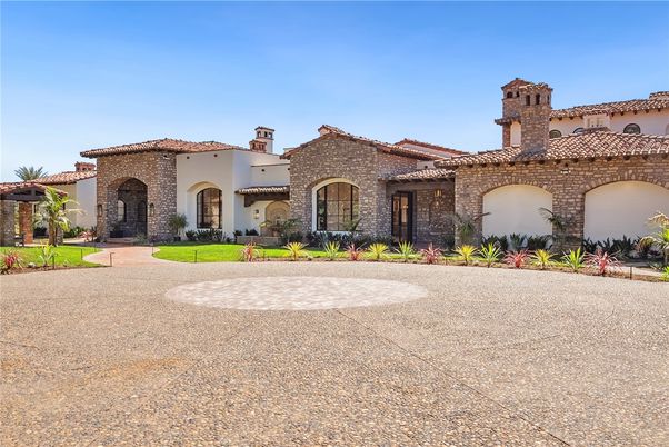 Backyard, Exterior, Facade, Brick Facade, Spanish Mediterranean