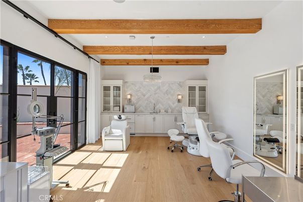Interior, Pendant Lights, Recessed Lighting, Wooden Beams, Wood Texture Flooring