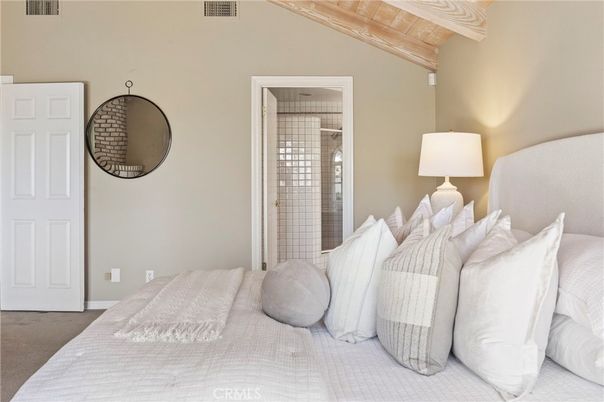 Bedroom, Interior, Wooden Beams