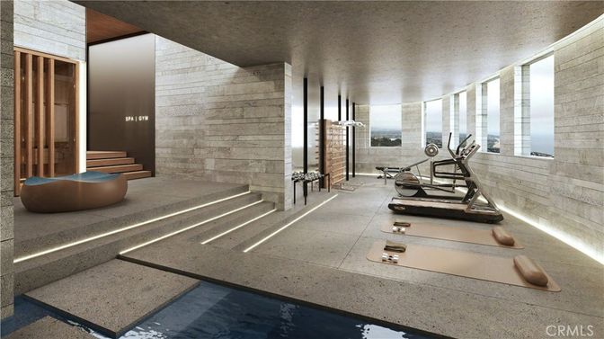 Fitness Equipment, Interior, Stone Walls