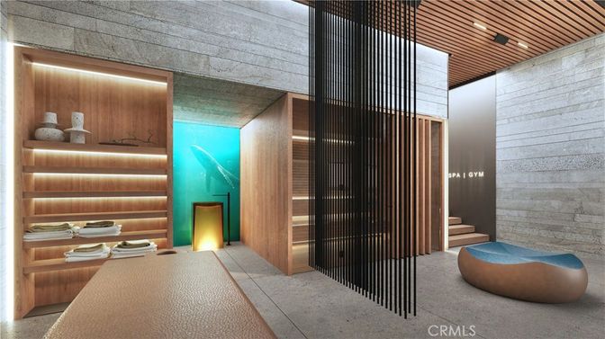 Interior, Recessed Lighting, Stone Walls, Wooden Walls