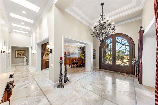 Chandelier, Dining room, Interior, Recessed Lighting