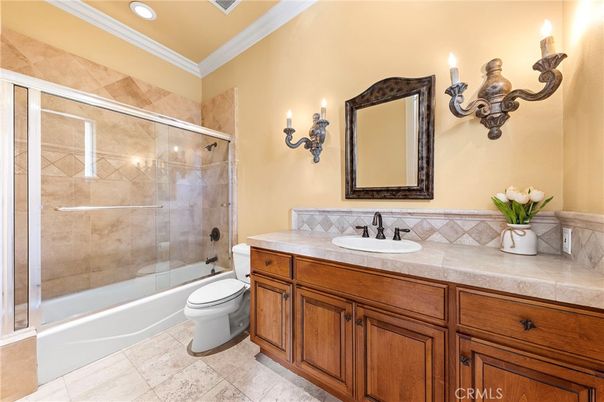 Bathroom, Glass Shower, Interior, Recessed Lighting, Tile Countertops