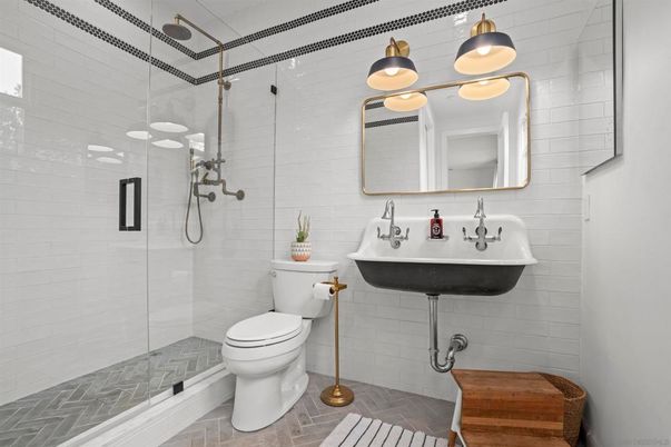 Bathroom, Glass Shower, Interior