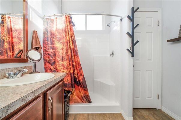 Bathroom, Interior, Wood Texture Flooring