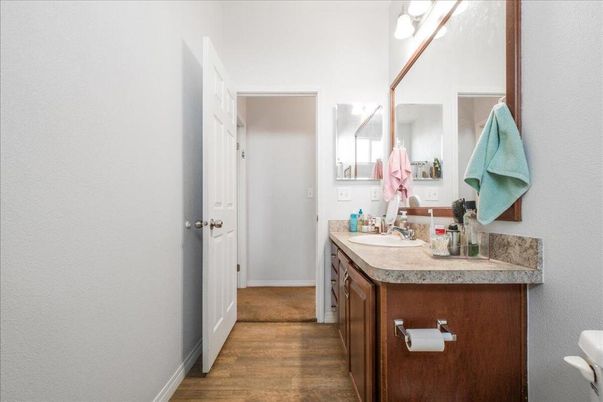 Bathroom, Interior, Wood Texture Flooring