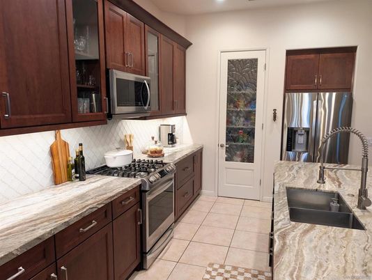 Interior, Kitchen, Recessed Lighting, Stainless Steel Appliances