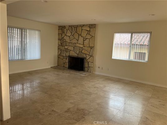 Empty room, Fireplace, Interior, Stone Walls
