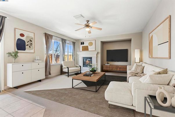 Fireplace, Interior, Living room