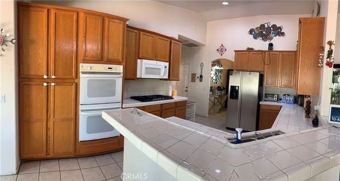 Interior, Kitchen, Recessed Lighting, Tile Countertops