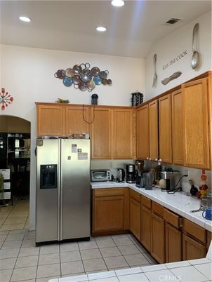 Interior, Kitchen, Recessed Lighting, Tile Countertops