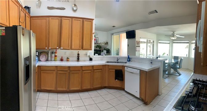 Dining room, Interior, Kitchen, Tile Countertops