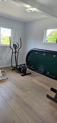 Fitness Equipment, Interior, Wood Texture Flooring