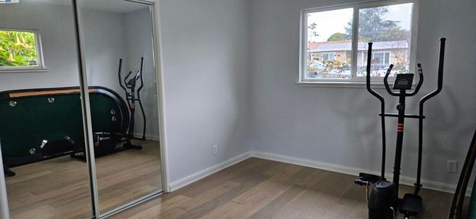 Fitness Equipment, Interior, Wood Texture Flooring