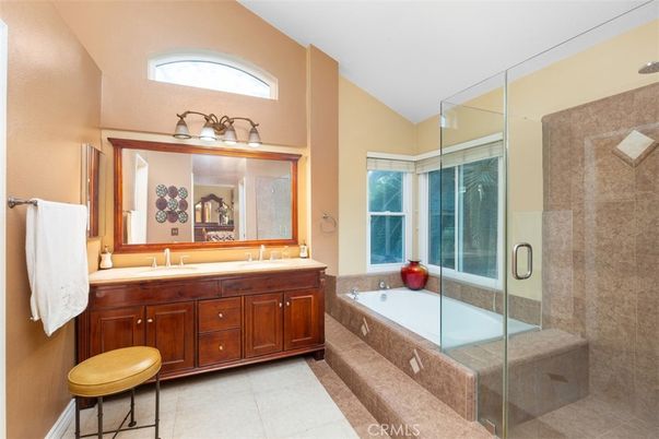 Bathroom, Dual Sink Vanities, Glass Shower, Interior