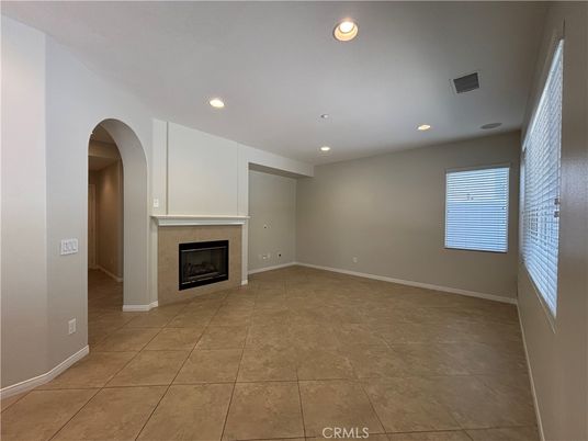Empty room, Fireplace, Interior, Recessed Lighting