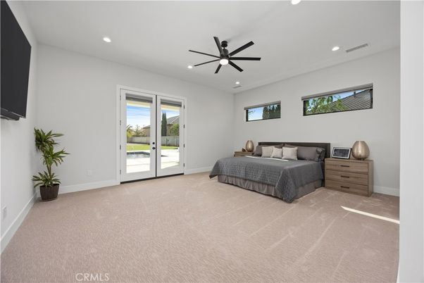 Bedroom, Interior, Recessed Lighting