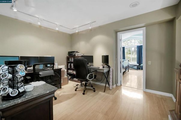 Home Office, Interior, Wood Texture Flooring