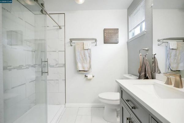 Bathroom, Glass Shower, Interior, Marble Walls