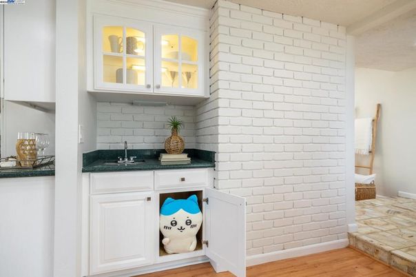 Interior, Stone Walls, Wood Texture Flooring