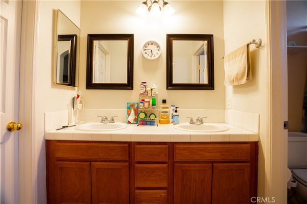 Bathroom, Dual Sink Vanities, Interior, Tile Countertops