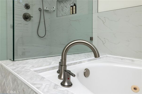 Bathroom, Glass Shower, Interior, Marble Walls
