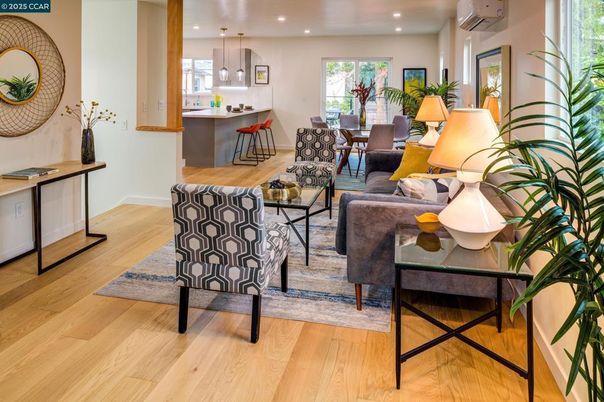 Dining room, Interior, Kitchen, Living room, Pendant Lights, Recessed Lighting, Wood Texture Flooring