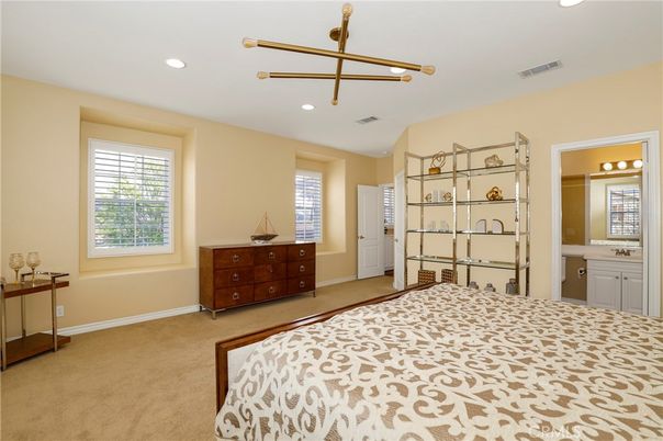 Bedroom, Interior, Pendant Lights, Recessed Lighting