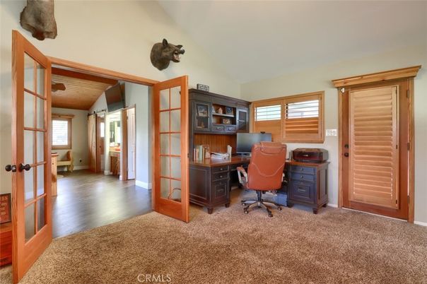 Home Office, Interior, Wooden Beams, Wood Texture Flooring