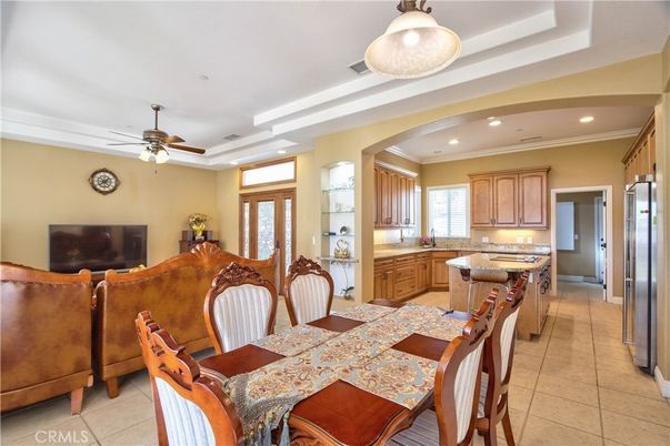 Dining room, Interior, Kitchen, Recessed Lighting