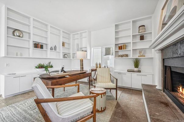 Fireplace, Home Office, Interior