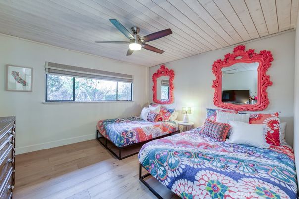 Bedroom, Interior, Wood Texture Flooring
