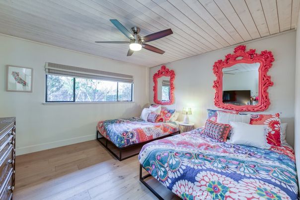 Bedroom, Interior, Wood Texture Flooring
