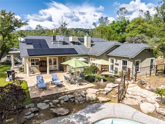 Exterior, Pool, Solar Panels