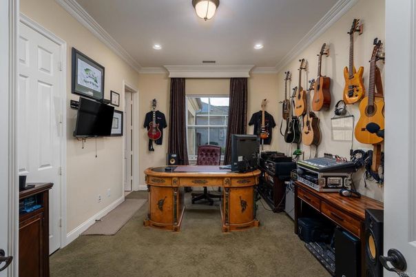 Home Office, Interior, Recessed Lighting