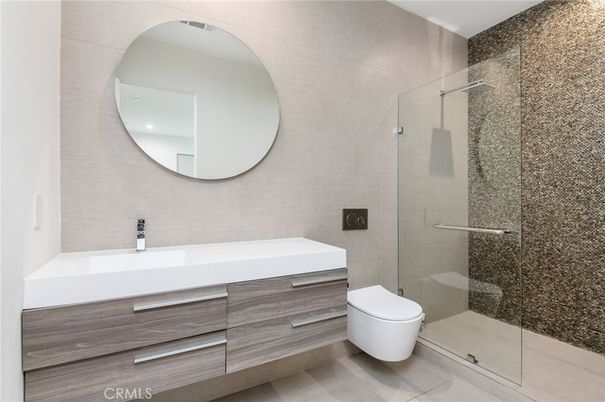 Bathroom, Dual Sink Vanities, Glass Shower, Interior