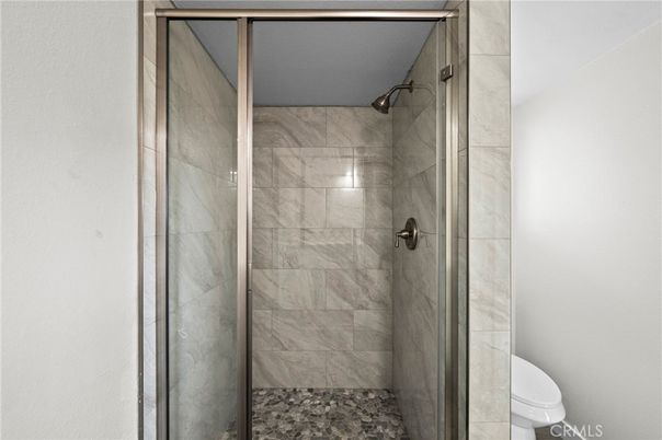 Bathroom, Glass Shower, Interior, Marble Walls