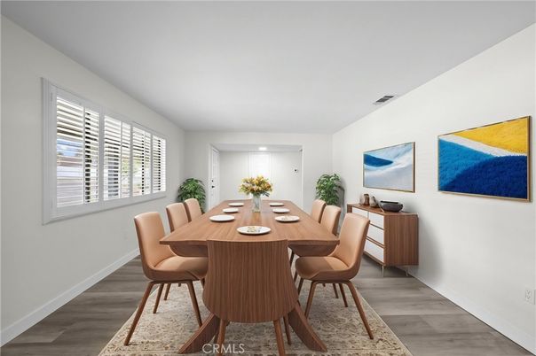 Dining room, Interior, Wood Texture Flooring